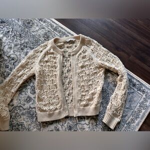 Zara cream cardigan 2024 small